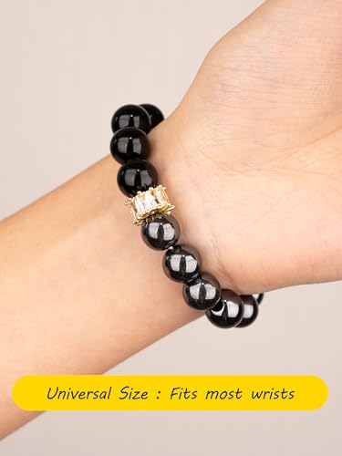 SENLLY Unique Gift Bracelet for Women, Crystal Beaded Stretch Jewelry - image 5