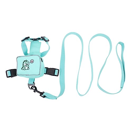 FOMIYES Pet Backpack Dog Backpack Harness Cat Hiking Harness Dog Hiking Backpack Puppy Leash Backpack Hamster Clothes Ferret Leash Backpack with Leash Accessories Travel Polyester Outdoor