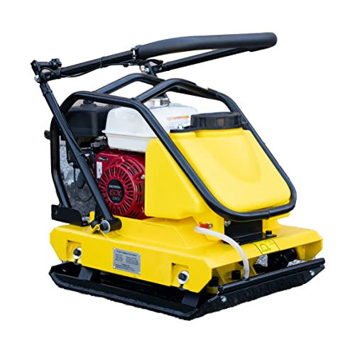 CORMAC C95TH Plate Compactor, Tamper Gasoline Engine GX160 @ 5.5Hp for Ground, Gravel, Asphalt,Includes Water Tank and Wheels kit - Thumbnail 2