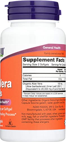 Now Foods Aloe Vera 10, 000 Gels 100 Sgels #TOP5