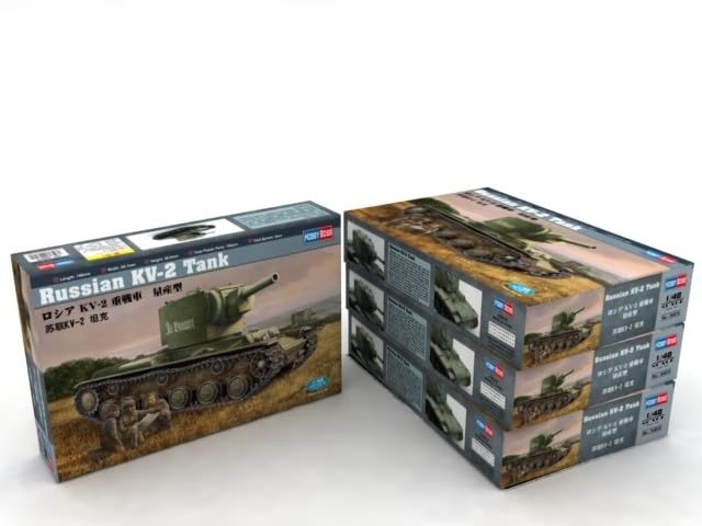Hobby Boss Modellbausatz – Russischer KV-2 Panzer Im Maßstab 1:48