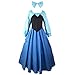 Fanstyle La Petite Sirène Robe Cosplay Anime Costume Gilet Arc Coiffe Ariel Princesse Robe 3 pièces