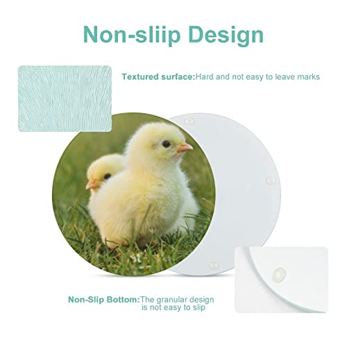 Planches à découper de cuisine robustes Chick Grass 20 cm - 4