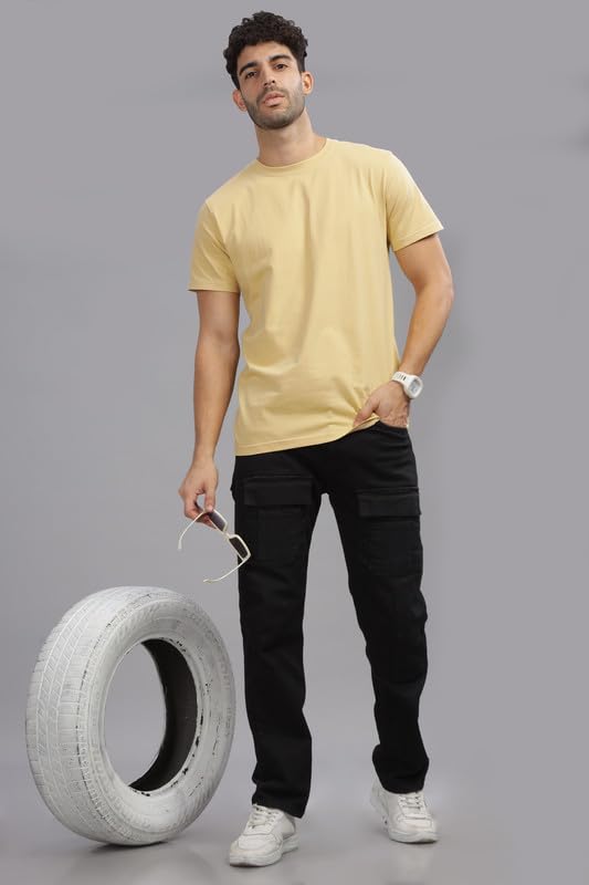 Image of XENOVAURBAN Unisex Regular Cotton Solid Color Tshirt