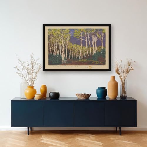 Impression giclée Aspen rivière rouge de Gustave Baumann sur toile 30cm - 5