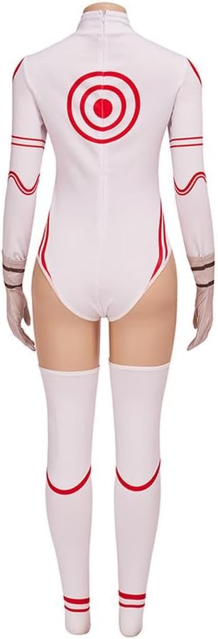 Willyacos Shiro Cosplay Costume Shiro Jumpsuit Anime Zentai Suit Bodysuit Costume Outfit for Women Adult
