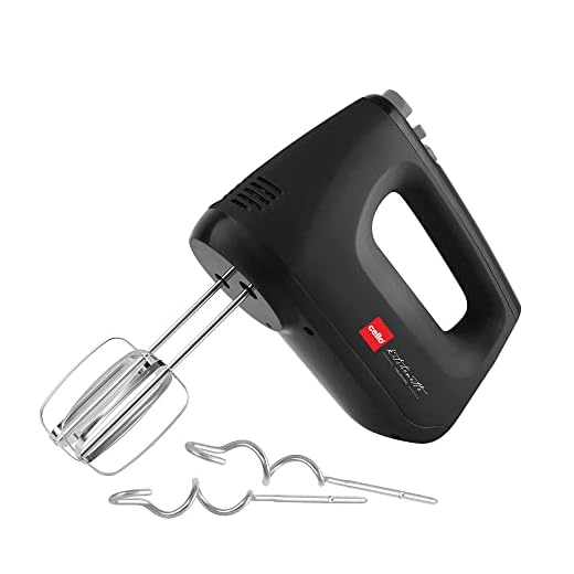 Cello Supreme Plus Hand Beater | Hand Mixer | Beater - Easy Mix, Powerful 400 Watt Motor | 5 Speed Control | Dough Hooks and Strip Beater attachments | 1 Year Warranty | Black