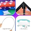 HONBO Delta Kites for Adults and Kids,Easy Flyer Large Kites with 2x11.5ft Detachable Tails, The Easiest Single Line Beach Kite, Comes with 200ft String Kite Handle (Lollipop) #5