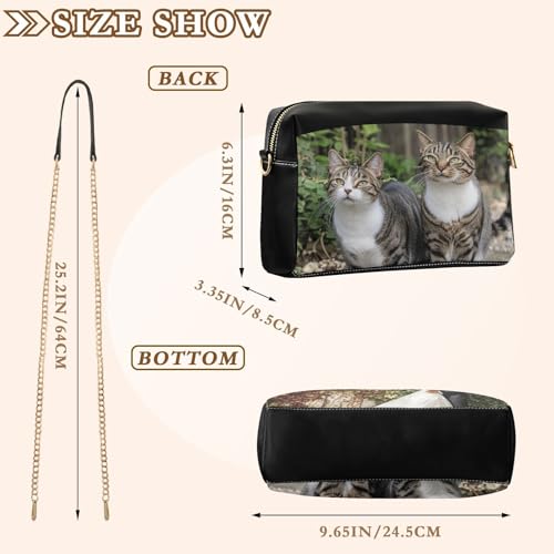 Personalized Photo Crossbody Handbag Purse Custom Shoulder Bag Leather Chain Bags Christmas Anniversary for Gift3