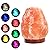 Tikimoon USB Himalayan Salt Lamp with 7 Colors Changing, Natural Salt Rock Night Lamp Mini Crystal Salt Lamp for Home Decor and Gift- Natural Shaped, Premium Wood Base, 5-6 Inch
