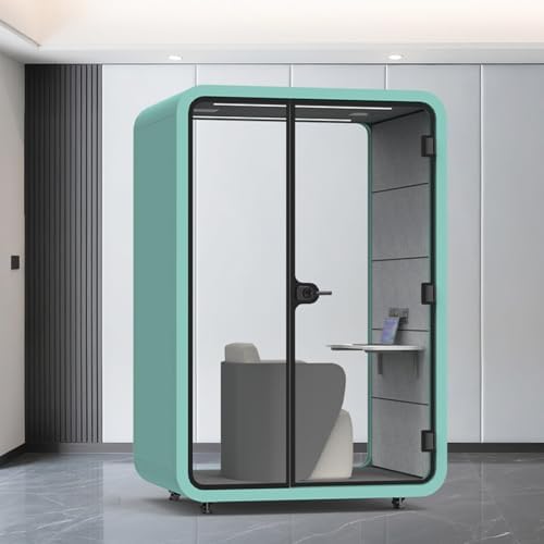 Quiet Meeting Pod with Acoustic Panels, Mobile Office Pod Booth, Built ...