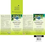 Natural Factors Whole Earth & Sea Pure Food Men's 50+ Multivitamin & Mineral, 60 Tablets, Made with Organic Ingredients