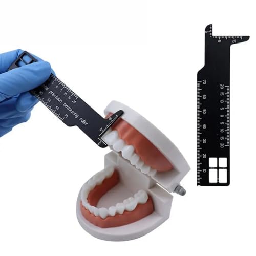 Calibrador dental de precisión de aluminio 105x20x2 mm miniatura 6