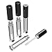 Interactivia 20 Pack of 3ml Empty Lip Gloss Containers | Clear Body & Black Lid | Brush Tip Applicator Wand for DIY Cosmetics Reusable and Refillable | Filling Tool Included