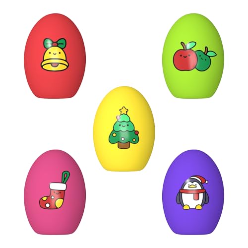 TOPWE Hundespielzeug Ball, [5 Stück] Lustig Weich Quietschend Egg Hundebälle, Interaktives Quietsche Ball für Welpen, Kleine