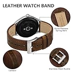 BISONSTRAP Leather Watch Straps, Classic Oil Waxed Leather, Quick Release Replacement Band for Men and Women, Band Width 18mm 20mm 22mm - Image 4