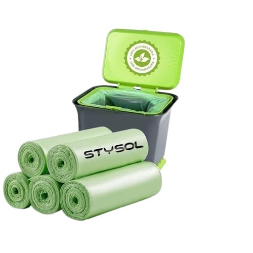 Image of Premium (Green) Garbage Bags for Dustbin /Trashbin | Small 19 x 21 Inches | 30 Pcs X Pack of 8 Rolls (240 Pcs) - Box Packing