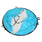 Vela de Kayak, Pádel Sail Sail Kayak Sail Kit 108 Cm Plegable Kayak Wind Board Sail con Ventana Transparente para Kayaks, Canoas, Inflables, Barcos (Blue)