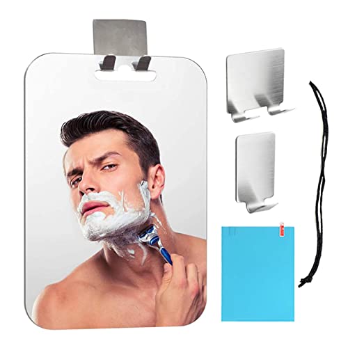chuveiro antiembaçante para barbear, gran, com suporte barbear, uso em viagem, aço inoxidável, à pro
