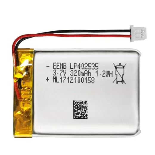 EEMB Lithium Polymer Akku 3,7 V 320mAh 402535 Wiederaufladbarer Lipo-Akku mit Molex-Anschluss für VXI Blue Parrott – bestätigen Sie die Polarität des Geräts und des Anschlusses vor dem Kauf