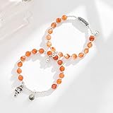 1. El diámetro del cristal conejo rojo de la piel es de aproximadamente 7 mm, y el brazalete tiene 2 anillos, adecuados para usar alrededor de 15 cm.