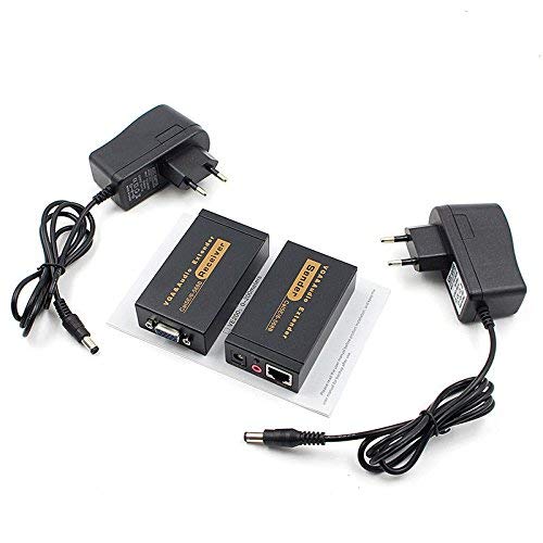 RuhZa VGA Extender Adapter, VGA Video Extenders over Cat5e/6 Ethernet Cable with Audio Support up to 100M (328ft/100m, Sender+Receiver) (B0CC9M6DKP) Amazon Price History, Amazon Price Tracker