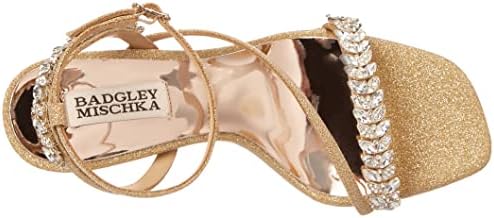 Badgley Mischka Women's Kerry Heeled Sandal, Platino (Gold), 7 | Image 4