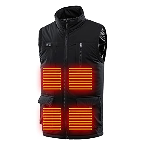 Women's Plus Size Heated Vest Down Puffer Vest Men Lightweight Heated Vest Warm Outdoor Clothing Heated Winter Coat3