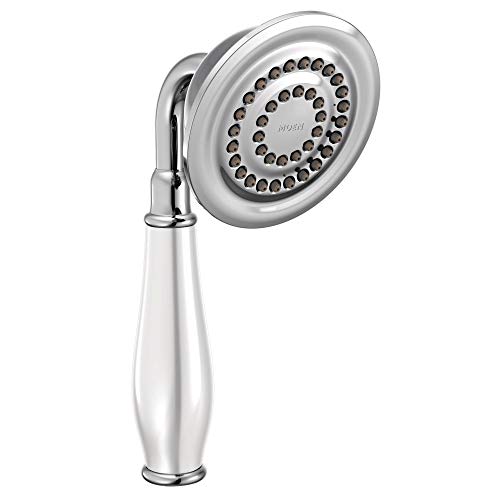 Regadera manual Moen 154305 Weymouth Eco-Performance, cromada, forma redonda, montaje en pared
