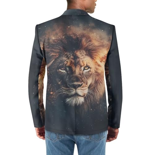 Men's One Button Dress Party Floral Suit Jacket Notched Lapel Balzer Jacket with Pockets4