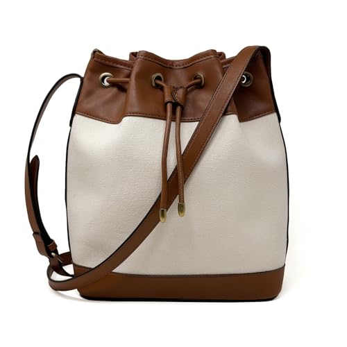 AFKOMST Leather Bucket Bags and Drawstring...