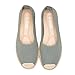 Imagen de GLAMORA Bailarinas Mujer Esparto Zapatos Planos de Punto Transpirable Manoletinas Mujer Suela Goma con Borde Estilo Alpargata Merceditas Cómodas Ligeras Calzado Verano Mujer Slip On green-39
