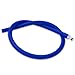 LeLuv Silicone Hose and Male Fitting for Vacuum Pumps Premium Non-Collapsable Slippery 1/4 Inch Inside Diameter x 24 Inch Length Royal Blue