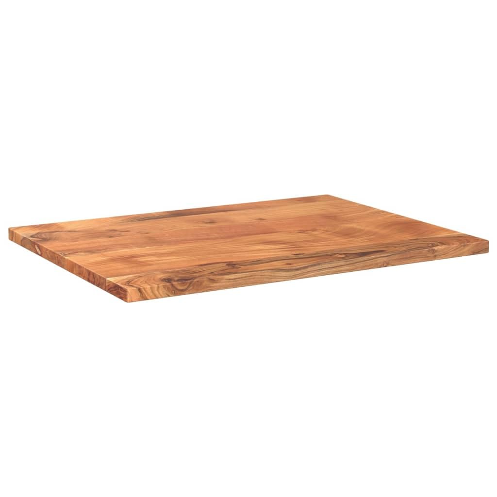 vidaXL Piano Tavolo 70x50x2,5 cm Rettangolare Legno Massello Acacia, Piano per Tavolo Rettangolare, Piano Tavolo in Legno, Piano per Tavolo da Pranzo