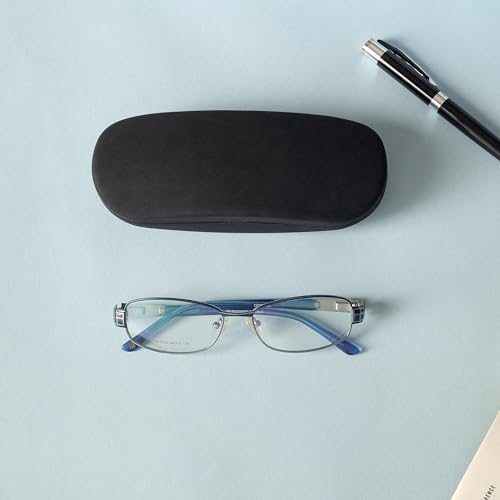 Image of VIVID Vision Unisex Adult Eyewear Specs Case Cover | Screw Driver | Free Cloth | Protect Eye Glasses | Chashma Dibbi | Spectacle Box | HINGE-SPRING | Metal | 3 IN 1