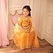 Disney Store Girl's Princess Costumes (Belle from Beauty and the Beast) – Princess Outfits for Dress Up and Play - Size 7/8