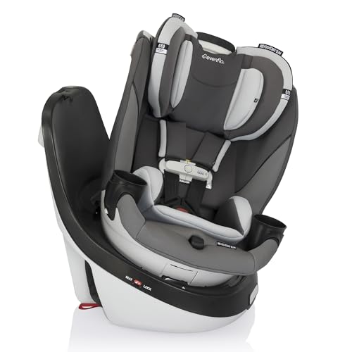 Image of Evenflo Gold Revolve360 Slim 2-in-1 Rotational Car Seat with SensorSafe (Pearl Gray)