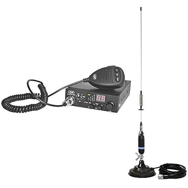 PNI Pakiet CB Escort radiotelefon HP 8000L ASQ + CB S75 antena z magnesem
