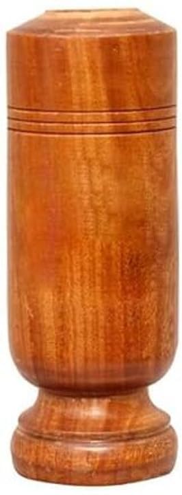 Image of Wooden Vijaysar Tumbler Glass Brown | Vijaysar Wood Glass Ayurvedic Herbal Wood Glass Tumbler | Control Diabetes and Sugar (Pack of 1)