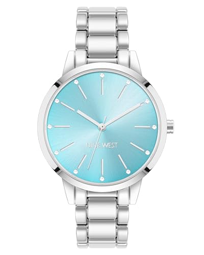 Nine West Reloj de Pulsera con Detalles de Cristal Genuino para Mujer Nine West Reloj de Pulsera con Detalles de Cristal Genuino para Mujer