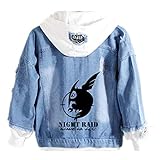 GO2COSY Anime Akame ga Kill Denim Jacket Hoodie Cosplay Sweatshirt Fleeces Costume Pullover