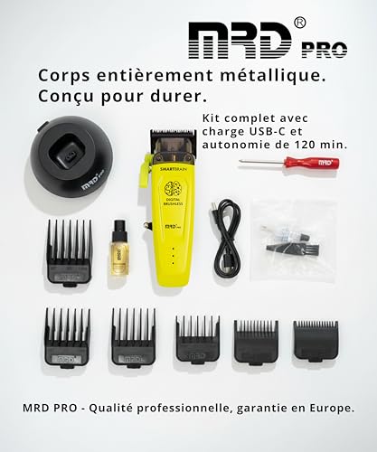 Tondeuse à cheveux Smartbrain MRD Clipper Pro sans fil robuste