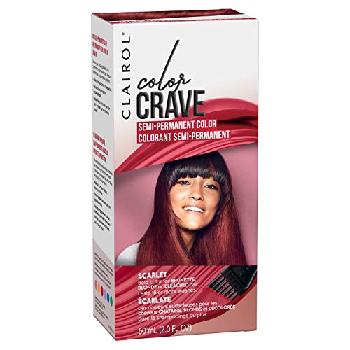 Clairol Color Crave Semi-Permanent Hair Dye, Scarlet Hair Color, 1 Count #TOP1
