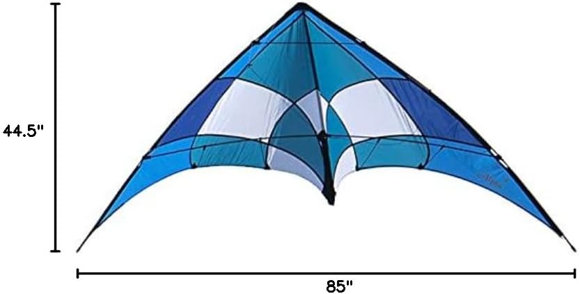 Flying Wings Alpha+ Stunt Kites - Dyneema Lines Included (Teal)