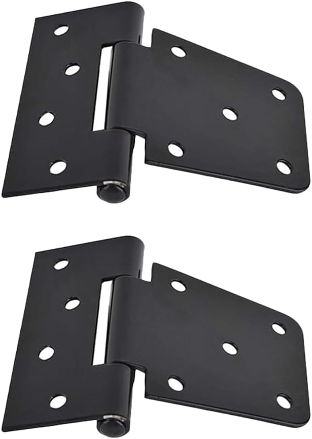 Amazon.co.jp: heizi ドアヒンジ 扉 蝶つがい ドア 蝶番 T字 4個セット スチール製 屋外可 DIY ゲート 金具 (4 ...