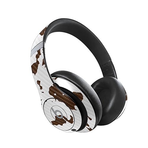 Image of MightySkins Carbon Fiber Skin Compatible with Beats Studio Pro - Brown Cow | Protective, Durable Textured Carbon Fiber Finish | Easy to Apply, Remove, and Change Style