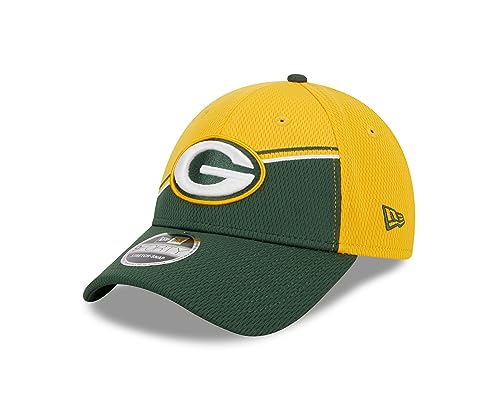 New Era Green Bay Packers NFL 2023 Sideline Yellow Green 9Forty Stretch Snapback Cap - One-Size