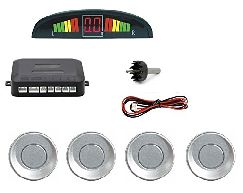 Image of A2D Car Reverse Parking Sensor Silver with LED Display for Toyota Innova Crysta