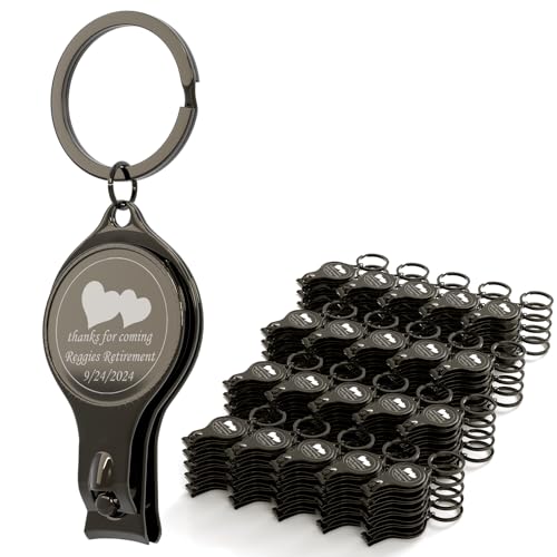 CWYW 100 abrebotellas multifunción 4 en 1 personalizado, corta de clavos negros, cervecería de recuerdos de boda, personalizada, regalos multiherramienta para hombres