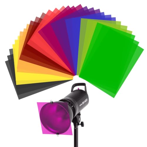 VIMINEER 30-Pack A4 Color Correction Gels